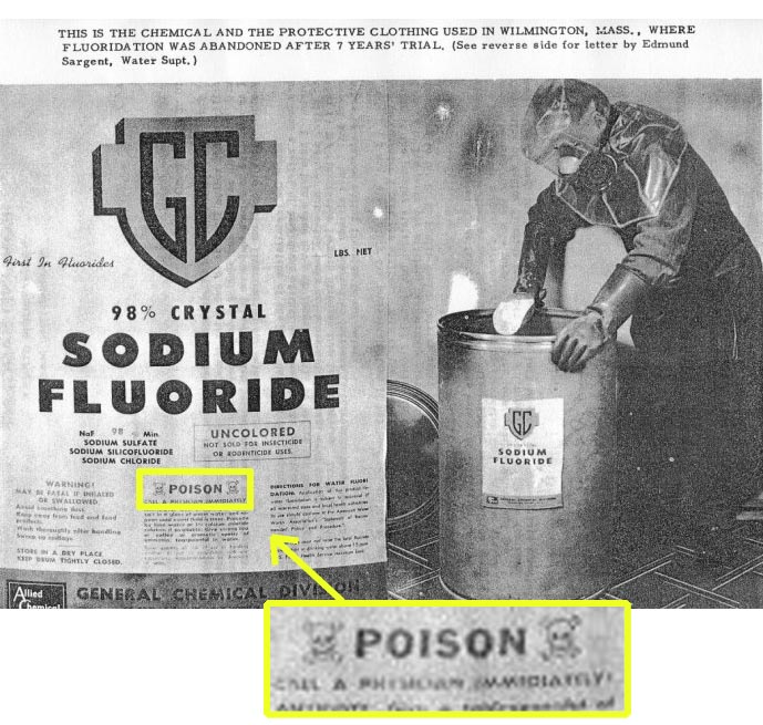 Sodium Fluoride Poison Warning Label