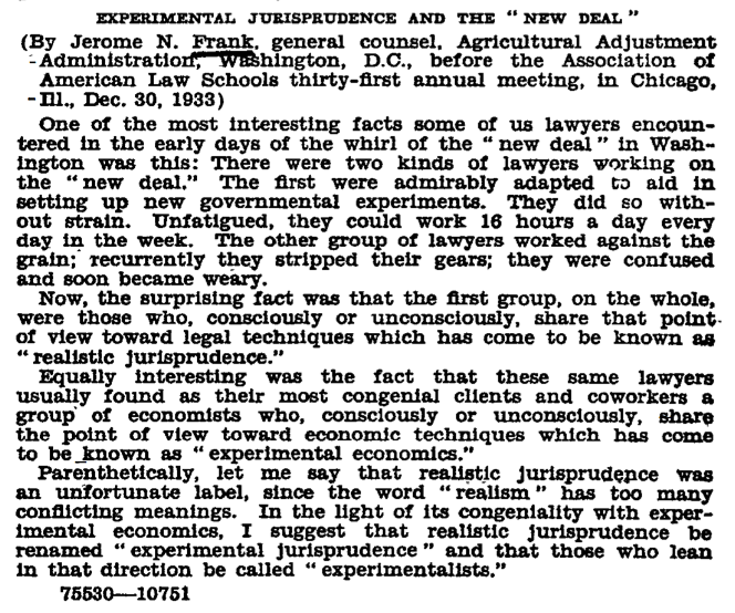 Experimental.Jurisprudence.OpeningPargraph.SEC.Archives